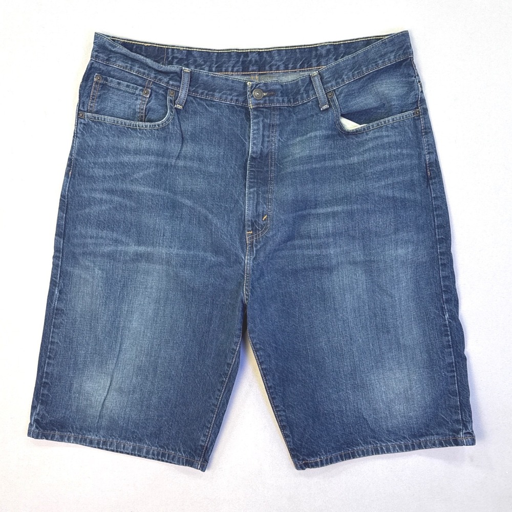 Levi Strauss 569 Loose Straight Denim Shorts Mens 40 Blue Medium Wash